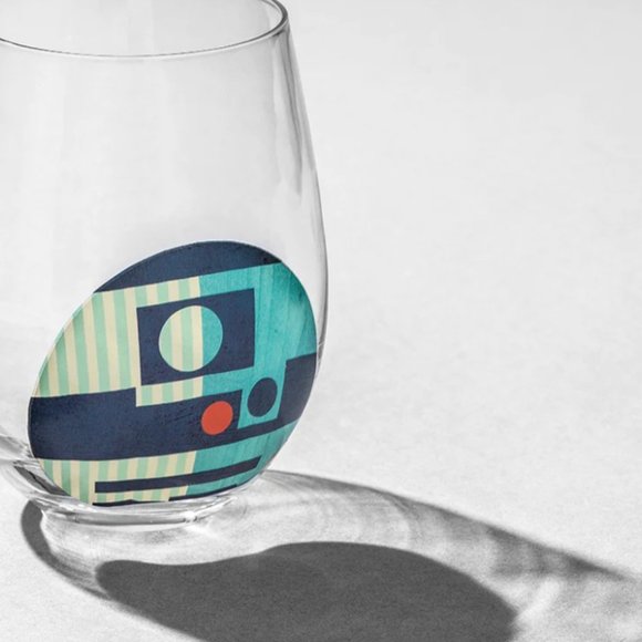 JOY JOLT Set of 4 Stemless Painted Star Wars Helmet Glasses - Picture 6 of 9